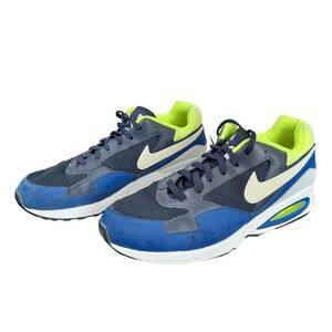 Mens Size 12 Nike Air Max Sneakers Blue Volt Green ST International Gym Workout